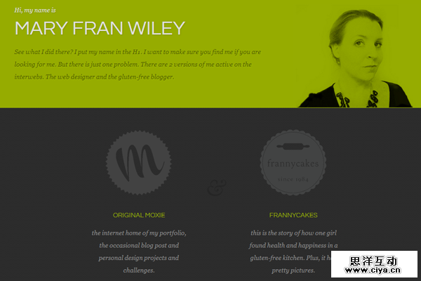 mary fran wiley portfolio website