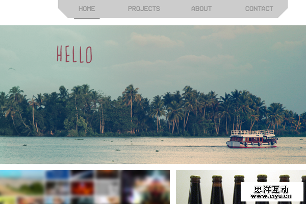 daniel toth portfolio website layout