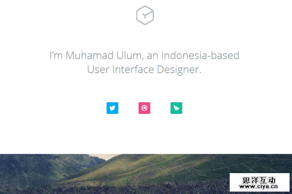 muhamad ulum portfolio website layout