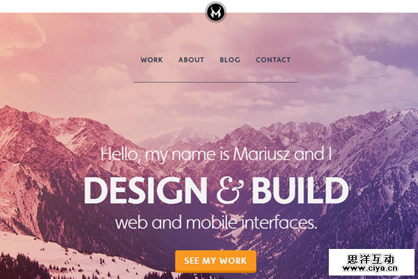 small portfolio website layout design