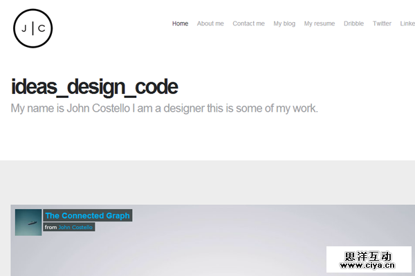 john costello designer website layout