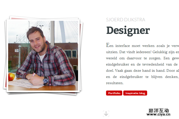 sjoerd dijkstra website portfolio layout design