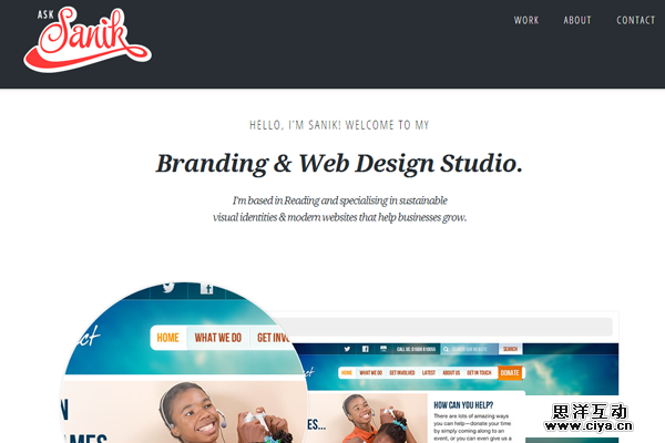 sasha lantukh website portfolio design