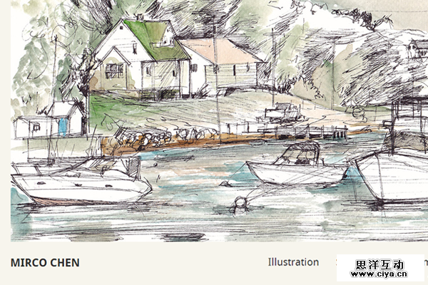 mirco chen website portfolio illustration