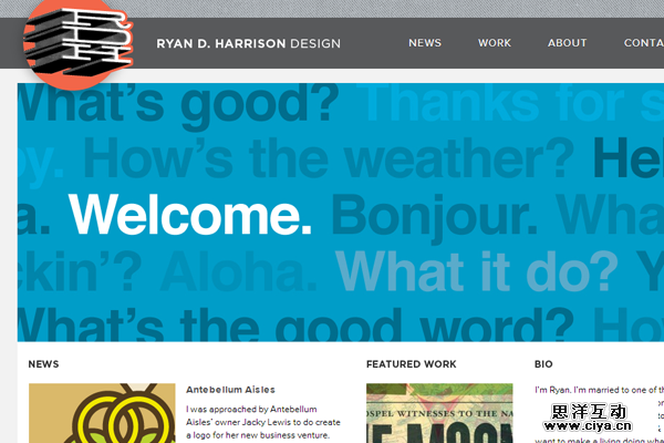 ryan harrison website portfolio designer