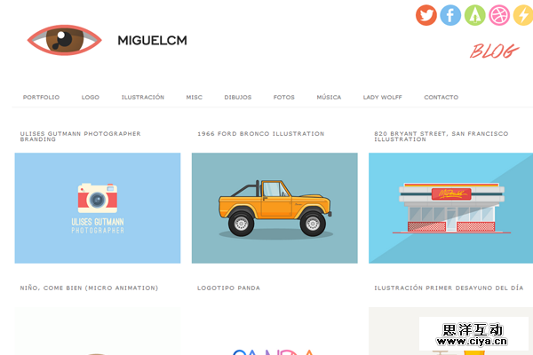 miguel cm portfolio website layout designer