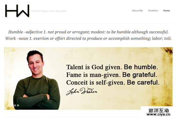 humblework nate ferguson portfolio website