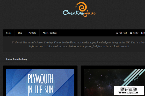 jason stanley website designer portfolio layout