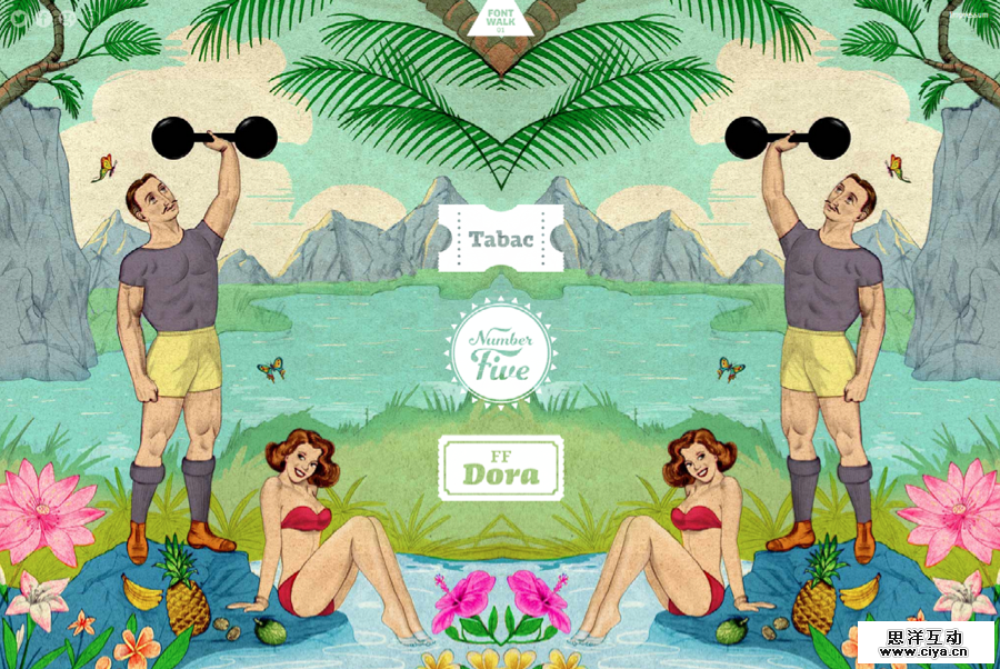 Fontwalk mix typography match