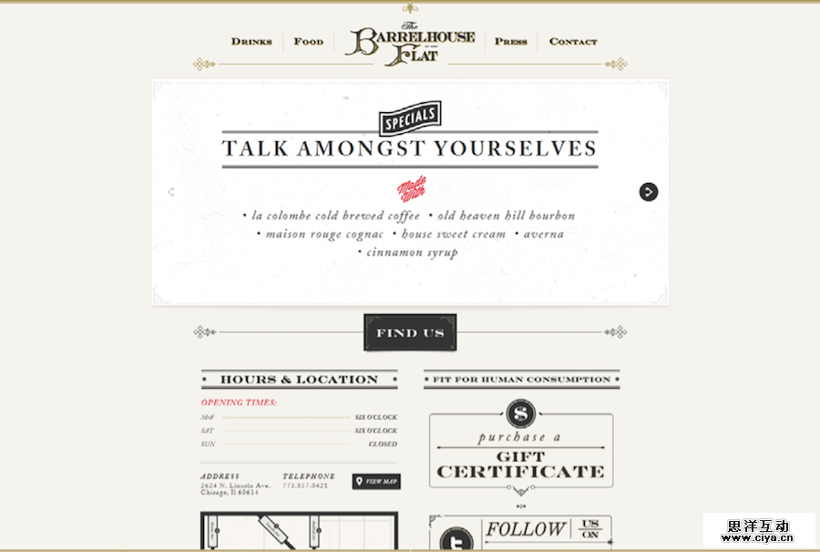 Barrelhouse Flat mix typography match