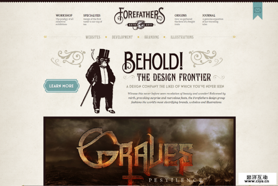 Forefathers Group mix typography match