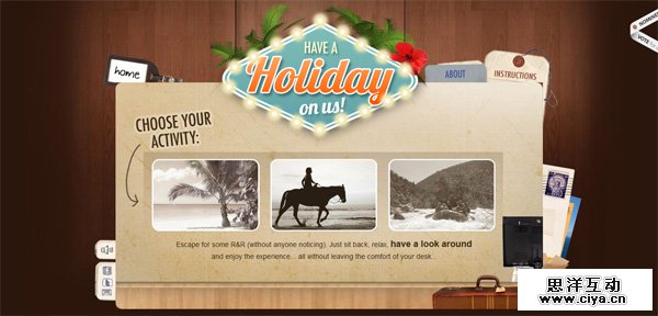 Have a holiday with us