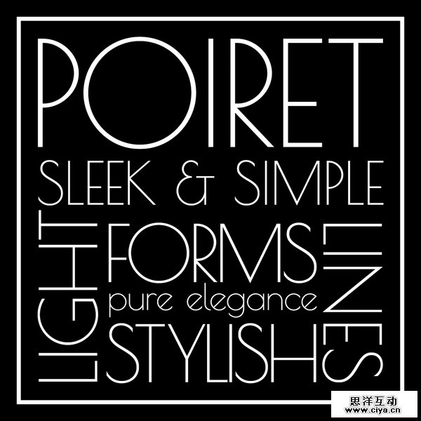 POIRET by Denis Masharov in Showcase of Art Deco Typography