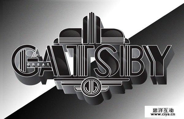 The Great Gatsby  by Like Minded Studio in Showcase of Art Deco Typography