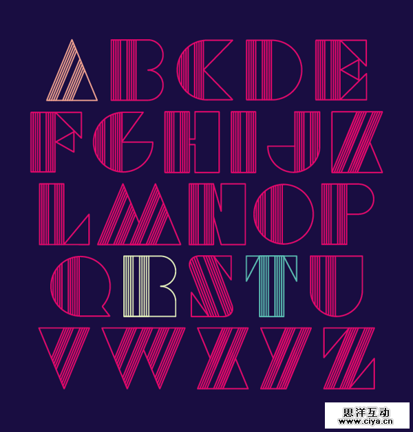 New Art Deco by Patrick Seymour in Showcase of Art Deco Typography