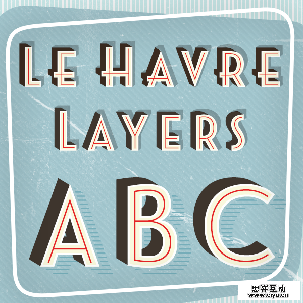 Le Havre by Jeremy Dooley in Showcase of Art Deco Typography