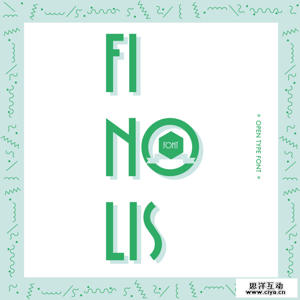 Finolis Font by Alberto Rodríguez in Showcase of Art Deco Typography