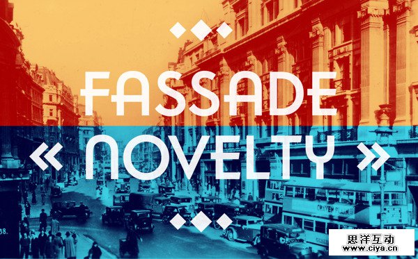 Fassade Novelty by Jonathan Martin in Showcase of Art Deco Typography