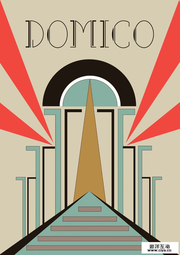 Domico by Tika Wangsa in Showcase of Art Deco Typography