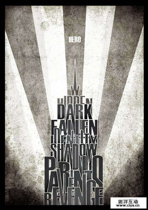 Wayne Towers meets The Dark Knight by Dennis Lucido Cutamora in Showcase of Art Deco Typography