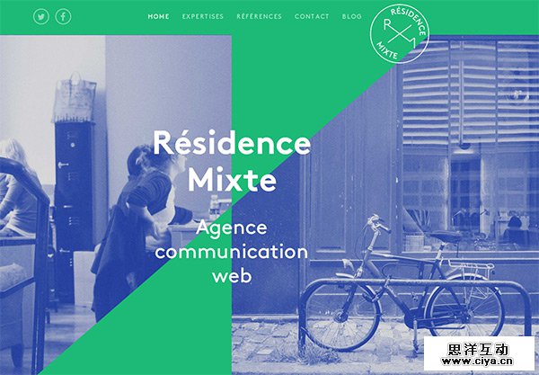 Residence Mixte in 35 Minimalistic Website Designs for December 2013