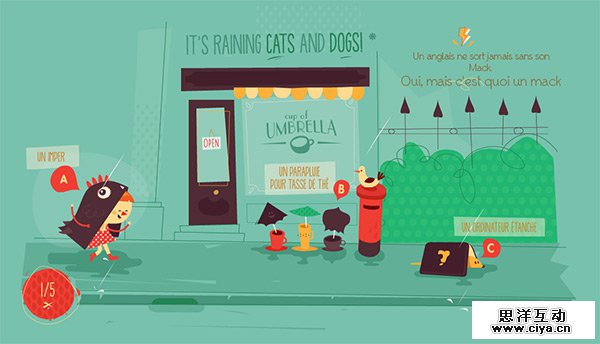 Cuisines Schmidt in 35 Examples of Vector Illustrations in Web Design