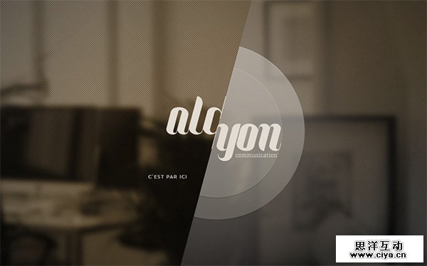 Alcyon Communication in 50 Dark Web Designs for Inspiration