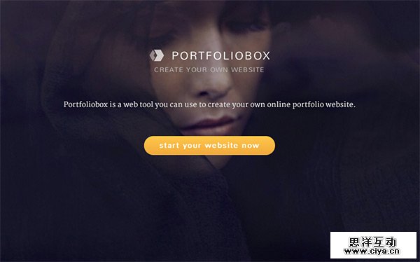 Portfoliobox in 50 Dark Web Designs for Inspiration