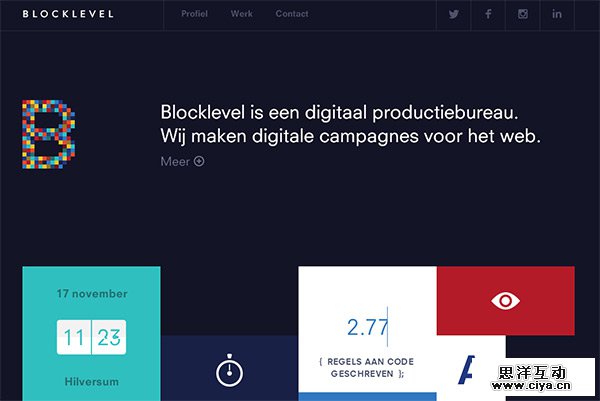 Blocklevel in 50 Dark Web Designs for Inspiration