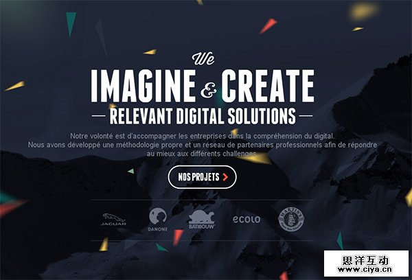 Mountain View in 50 Dark Web Designs for Inspiration