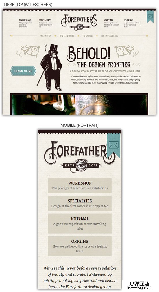 responsive navigation menu