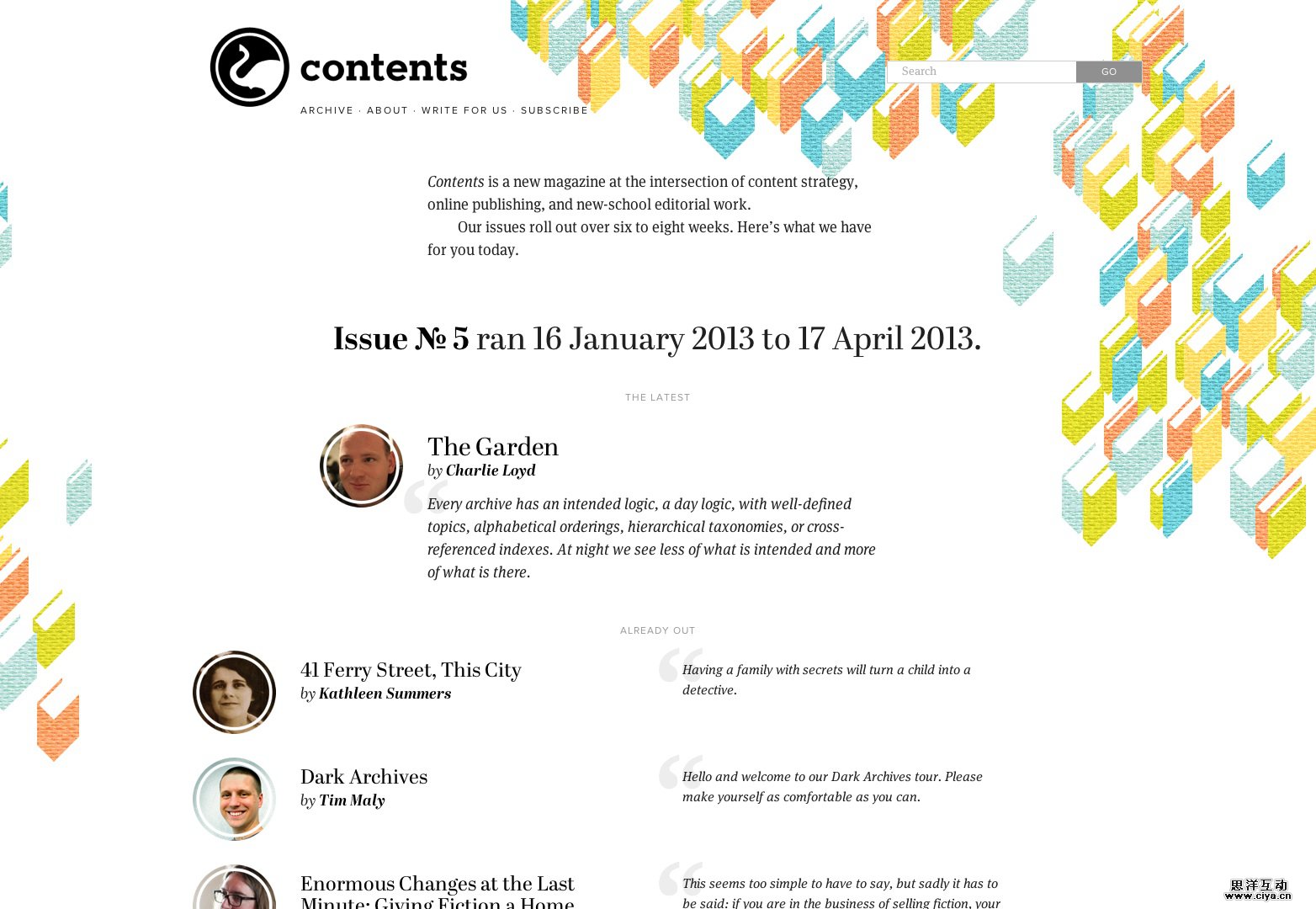 Contents Magazine | a new magazine for new-school editorial