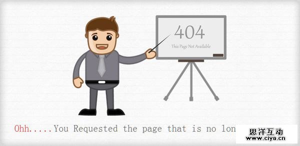Ohh Responsive 404 Mobile Website Template