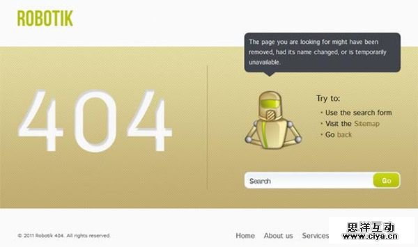 Free 404 Error Page HTML Template