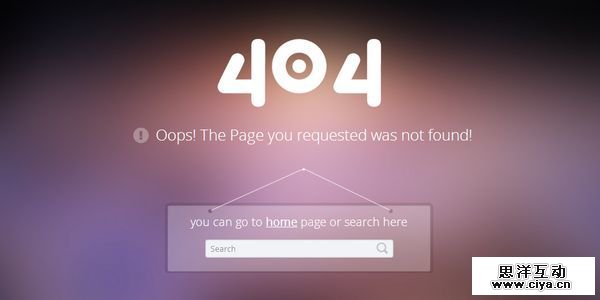 404 Error Page Responsive web Template