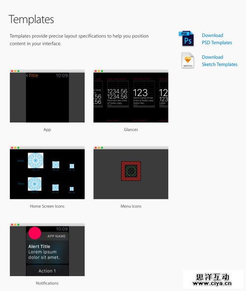 apple watch 规范模板