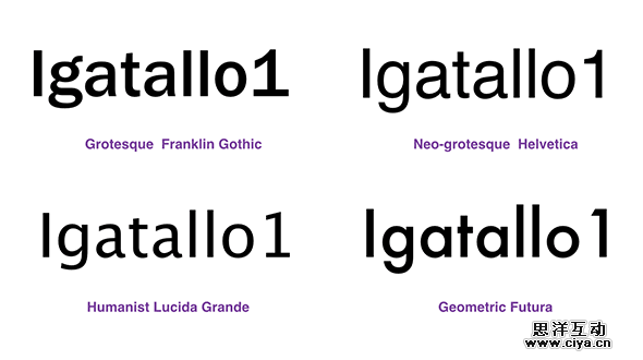 英文字体的选择