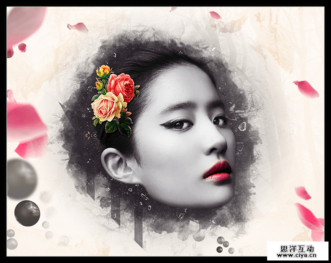 言归正传：PS合成一个古典唯美的人像