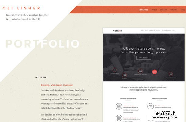 oli lisher designer portfolio typography