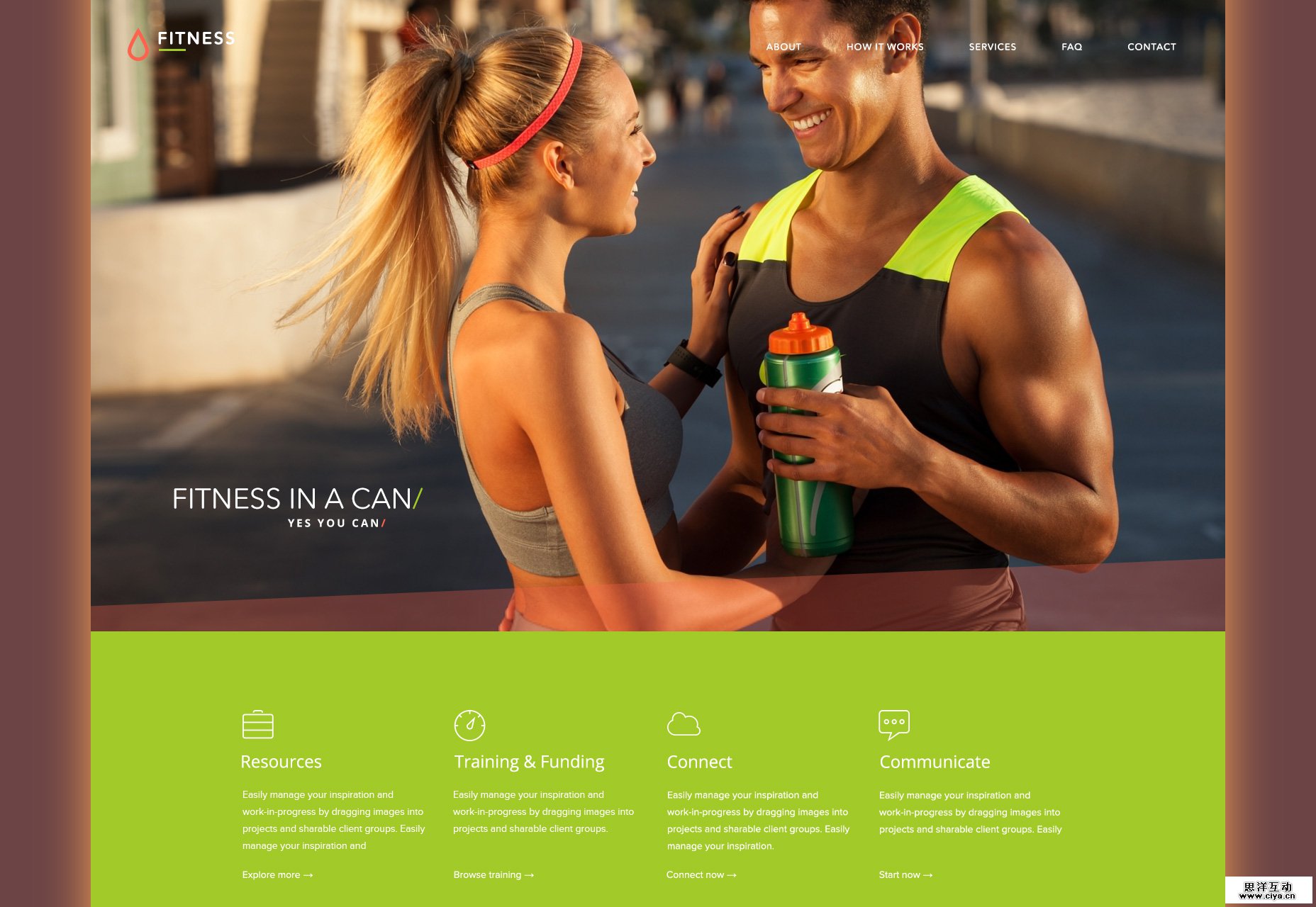flat-fitness-psd-web-template