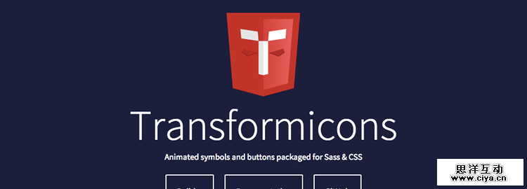 Transformicons - Animated icons, symbols and buttons using SVG and CSS