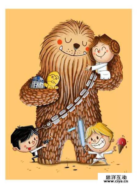 全球50位顶尖插画师笔下的《星球大战》，情怀满满，热血沸腾！