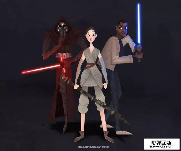 全球50位顶尖插画师笔下的《星球大战》，情怀满满，热血沸腾！