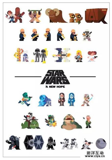 全球50位顶尖插画师笔下的《星球大战》，情怀满满，热血沸腾！