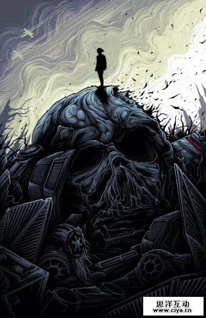 全球50位顶尖插画师笔下的《星球大战》，情怀满满，热血沸腾！