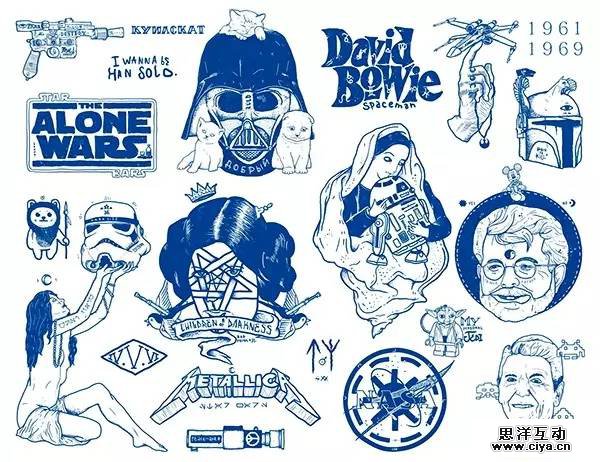 全球50位顶尖插画师笔下的《星球大战》，情怀满满，热血沸腾！