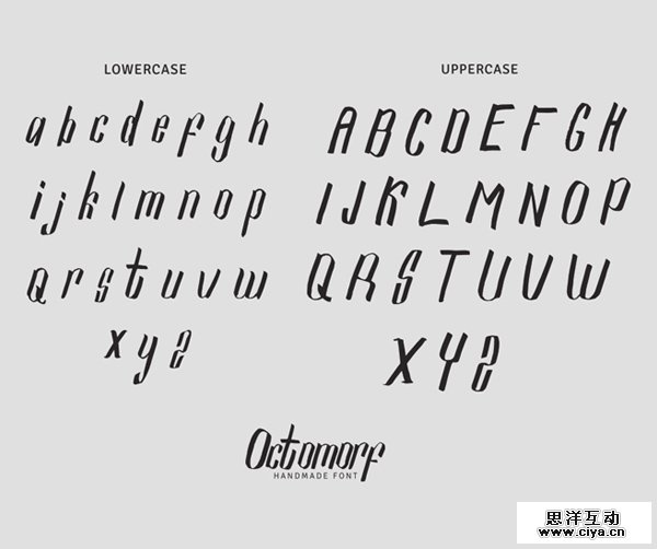 Octomorf Font Letters