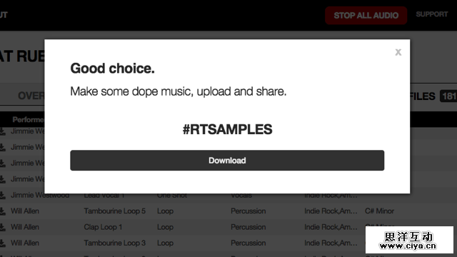 Rubber Tracks Sample Library