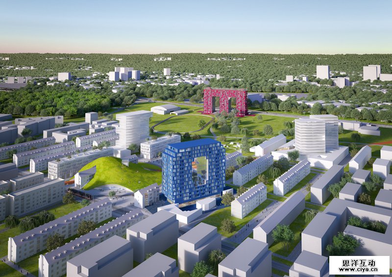 查看《曼海姆新社区：绿色‘山丘’与字母形塔楼》原图，原图尺寸：800x566